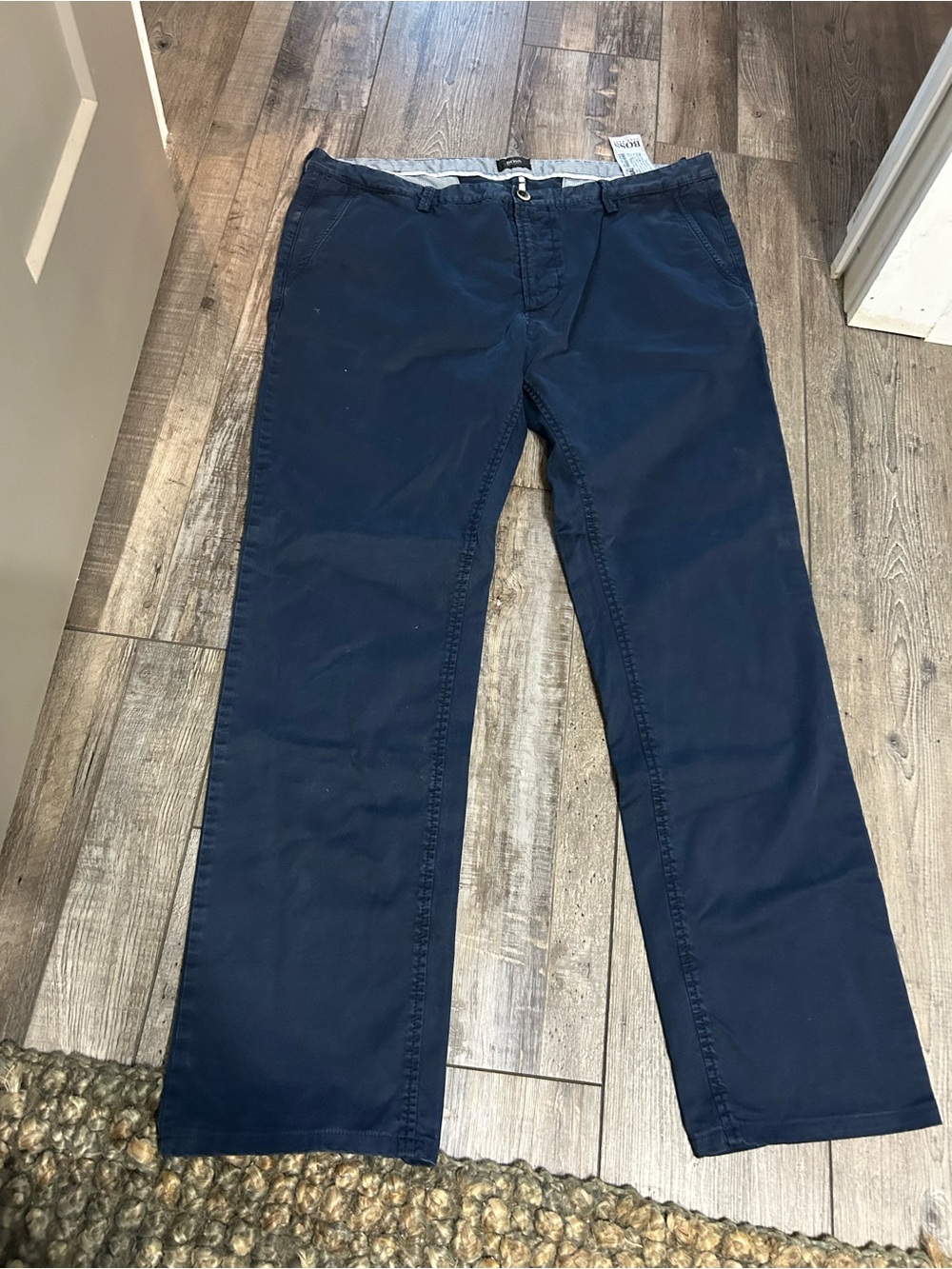 Hugo Boss Men's Navy Casual Chino Pants